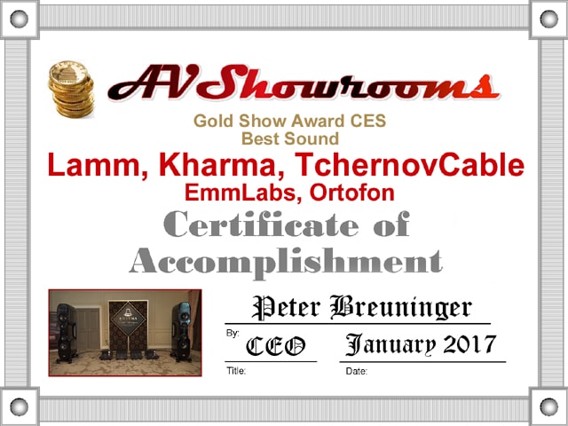 AVS Gold Show Award 2017